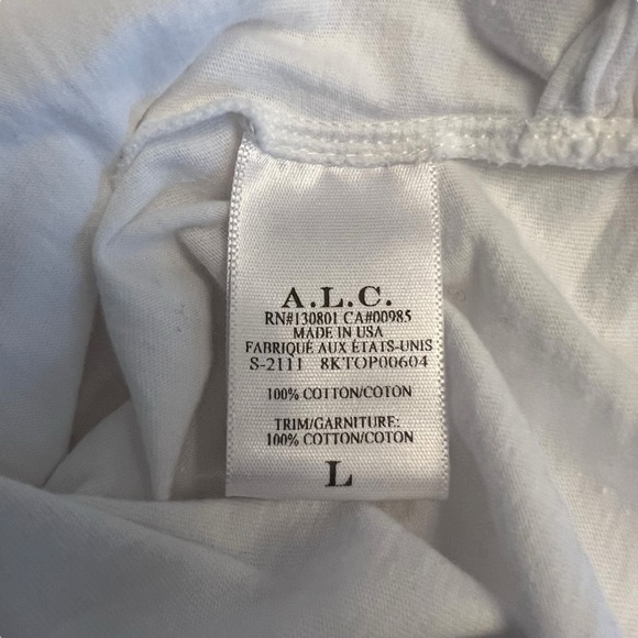 A.L.C. - Jordan Long Sleeve Surplice Tee Shirt Sz L - Picture 12 of 12